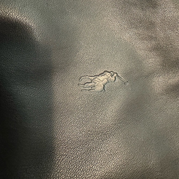 Ralph Lauren Men's Dark Brown Leather Bomber Jacket - Picture 4 of 13